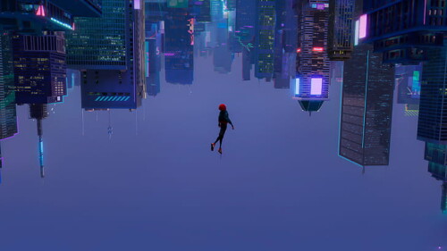 cyberpunk skyscraper upside down animated movies wallpaper preview