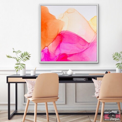 Zest---Inkwell-in-Pink-and-Orange---Abstract-Alcohol-Ink-Painting-Wall-Art-Print---95-x95cm-Stretched-Canvas-_-Natural-Timber-Frame.jpg
